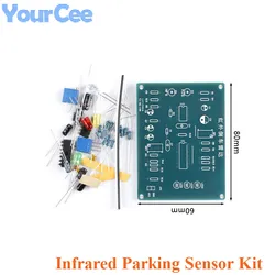 DC 9V NE555 Multivibrator IR Infrared Reversing Speed Reminder Electronic Assembly Debugging DIY Parking Sensor Kit