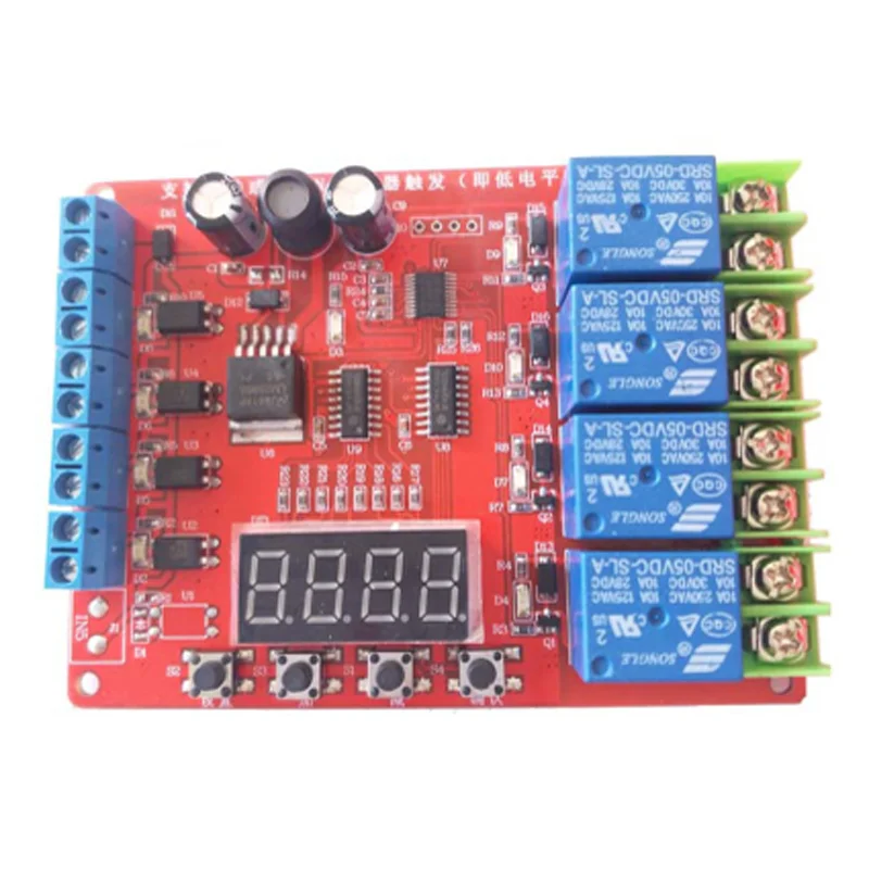 Imagem -03 - Canais Relé de Atraso com Relé Ajustável Controle Multicanais Saída de Temporização em Vez de Plc H411 dc 5v 12v 24v