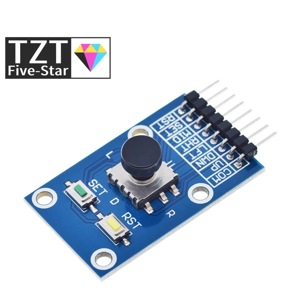 TZT Five Direction Navigation Button Module for MCU AVR Game 5D Rocker Joystick Independent Keyboard for Arduino Joystick Module