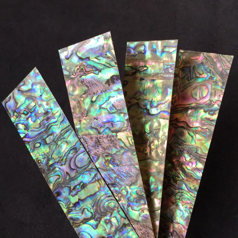 2pcs DIY 14cm/4cm/0.5mm New Zealand Abalone Shell Sheet for Musical Instrument Accessories and Home Crafts Decoration Materials