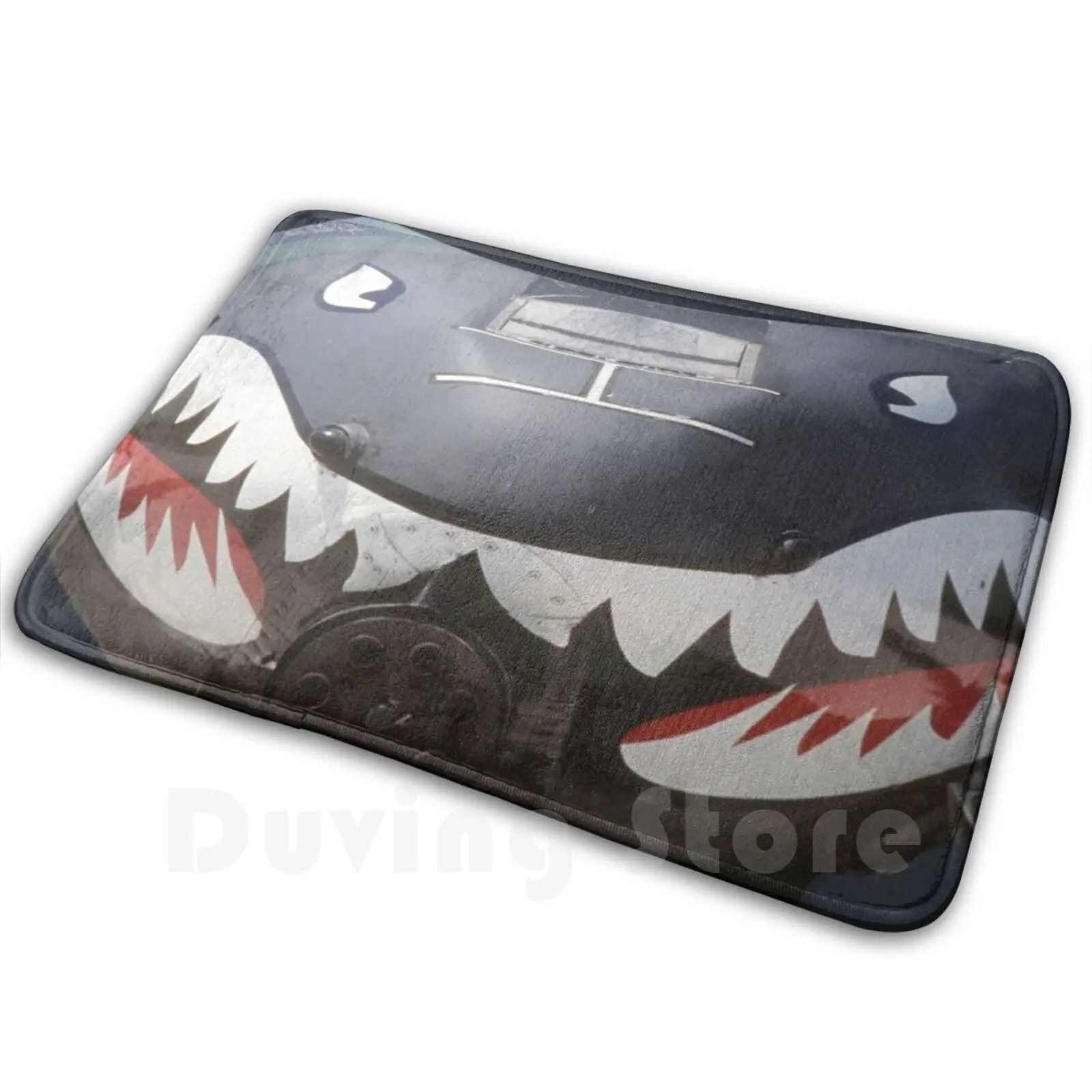 تحلق النمر الخنزير حصيرة البساط السجاد المضادة للانزلاق الحصير غرفة نوم الحرب العالمية الثانية السجاد موجي السجاد تحلق النمر القرش طائرة طائرة الحرب #1