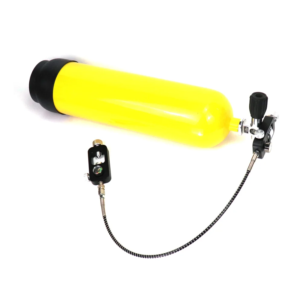 New Diving Scuba Yoke To Scuba Yoke cilindro stazione di riempimento decantazione/equalizzazione pressione con manometro tubo a sgancio rapido