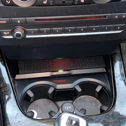15W Car wireless charger center console  phone charger charging pad plate charging holder for BMW X3 F25 X4 F26 2011-2017 LHD