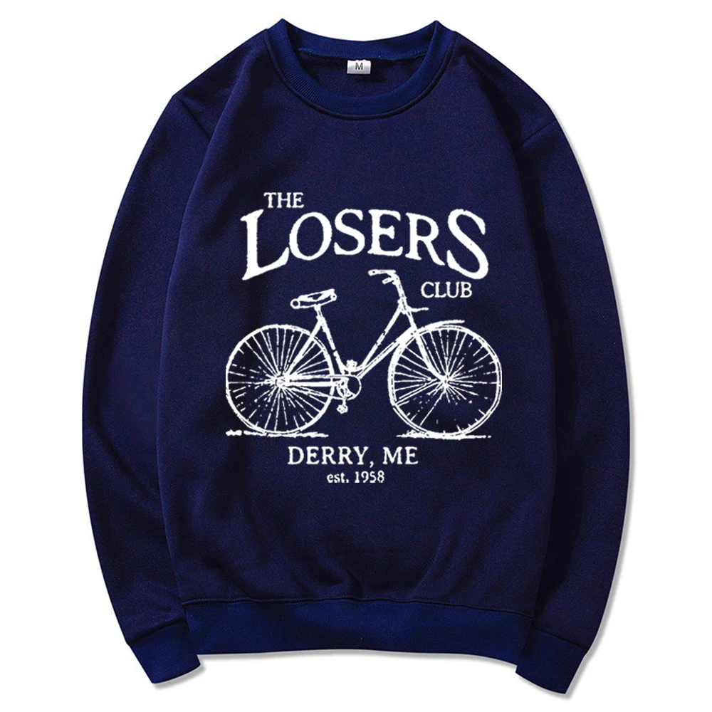 The Losers Club Sweatshirt Vintage Bike Sweatshirt Stephen King's IT Pennywise Sweat à capuche Clown Films effrayants Chemise Sweat-shirt d'horreur