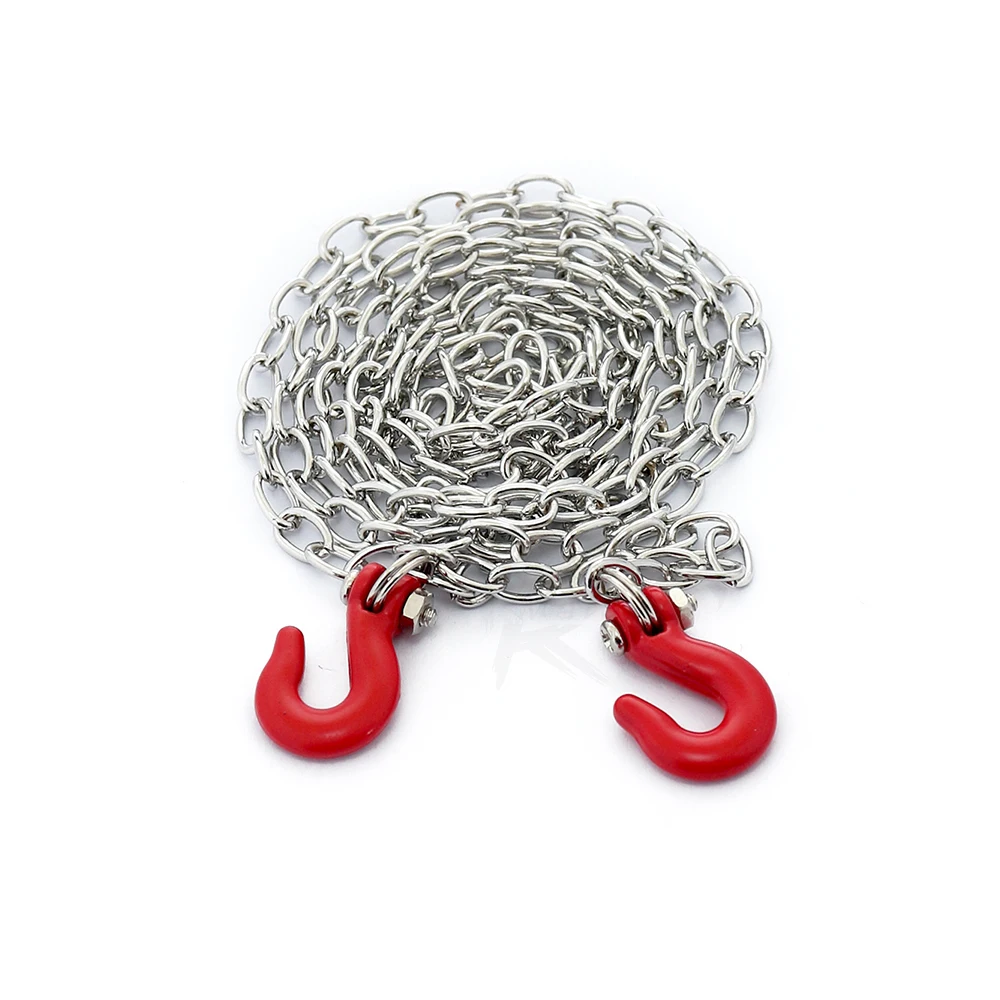 CUOFYUNL 2 pièces crochets de remorque de treuil en alliage d'aluminium crochet de corde de Traction de course pour voiture d'escalade 1/10 RC (Noire