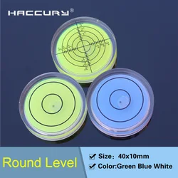 HACCURY Circular spirit level Bubble Mini small horizontal bubble beads Record level for DISC