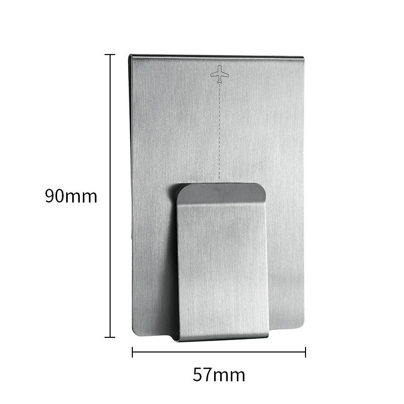 Stainless Steel Money Clips Slim Money Clip Wallet For Men ID Credit Card Holder Double Sided Holder Wallet Women Customizable