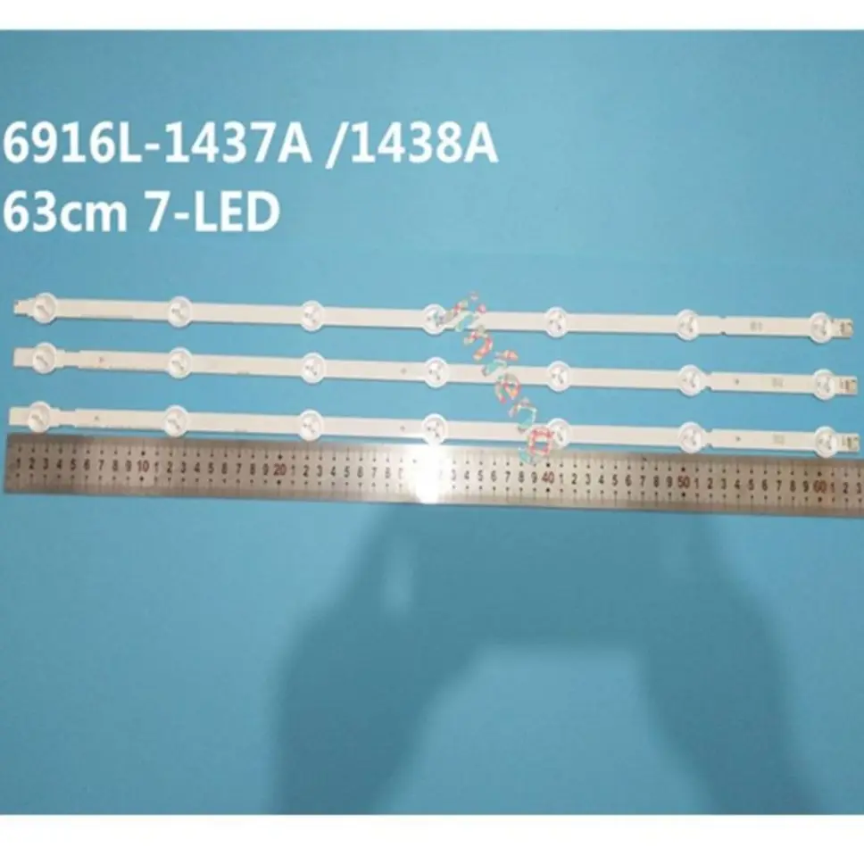 LG 6916L-1438A B1 6916L-1437A B2 32LN5400 32LN577S, 1 set=3 pieces (1=7 LEDs), 100%