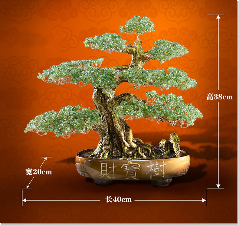 Imagem -05 - Topázio Natural para Decoração de Sala Balançando o Dinheiro Ficar Rico Árvore Fortuna Geomantic Mobiliário Bonsai Artesanal