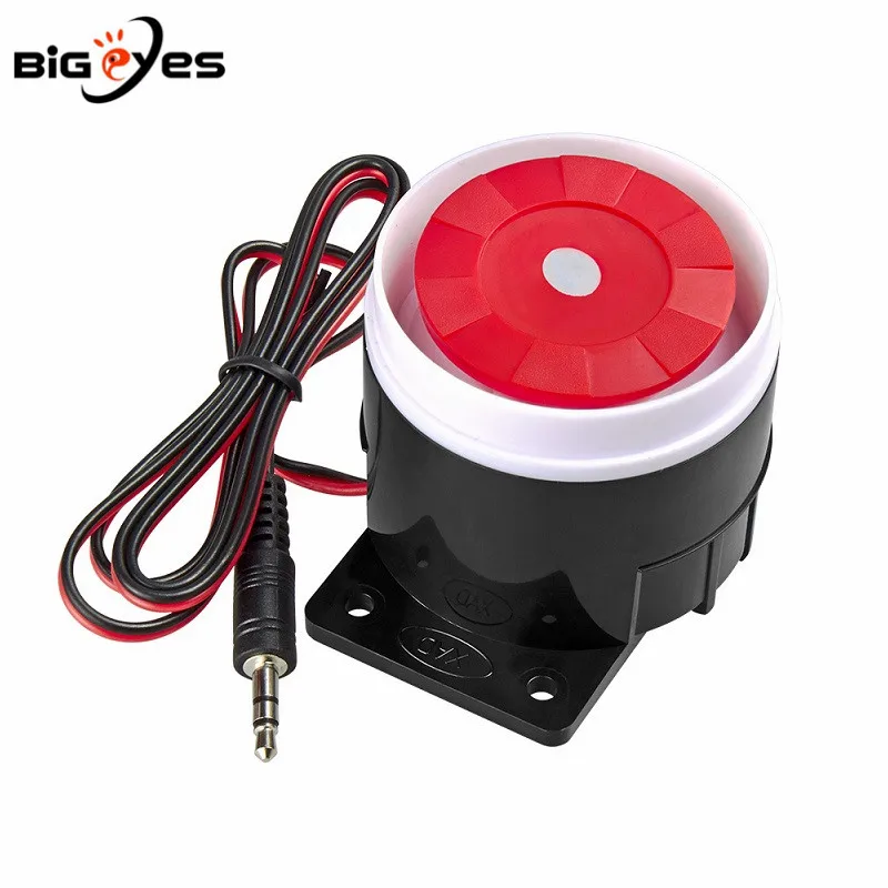 

DC 5V DC 12V Wired Siren Loud Indoor Siren 120dB Alarm Horn Wired Durable Alarm For Home Security Alarm System Indoor Mini Siren