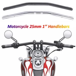 Motorcycle 25mm Handlebars 1'' Steering Wheel for Cafe Racer Royal Enfield Bobber Chopper XL 48 Fatboy Cruiser Vintage Motorbike