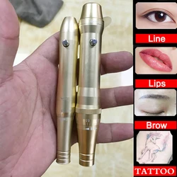 Mini trucco permanente potente pistola per tatuaggi per sopracciglia elettrica con penna per tatuaggi a tiro completo per labbra Eyeliner per macchine per tatuaggi