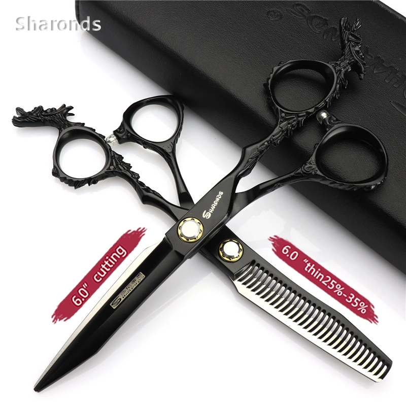 

Sharonds 6 Inch High-quality Professional Barbers Hairdressing Scissors Personalized Cutting & Thinning Hairdresser Special Set