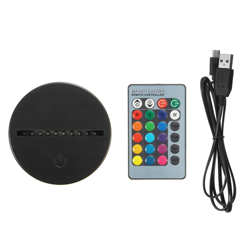 Ilusão 3d luz da noite cor mudando lâmpada brinquedo do carro ilusão visual led presentes de natal para casa apoio dropshipping