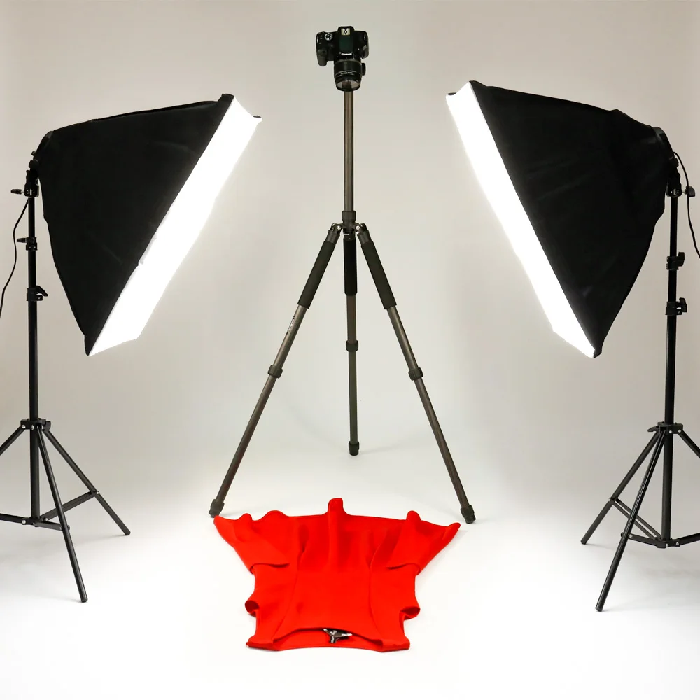 SH Photography Softbox Lighting Kit,Photo Studio Light Box Kit,Continuous Shooting Light Lamp Soft Box With E27 Base Accessories