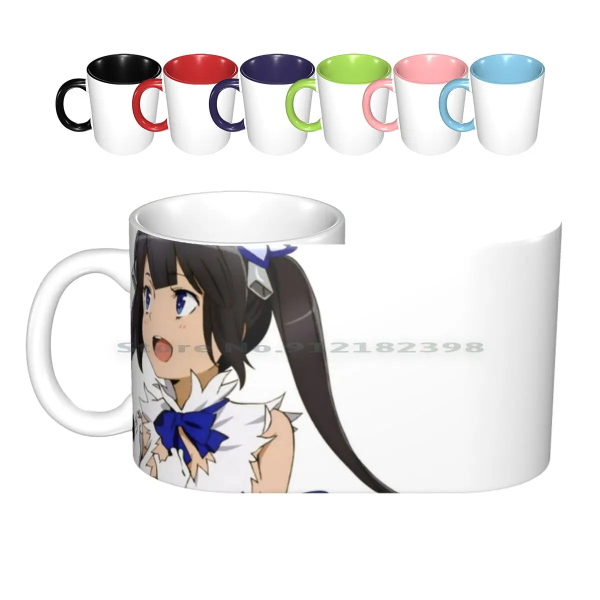 Hestia ( Danmachi ) Ceramic Mugs Coffee Cups Milk Tea Mug Is It Wrong To Try To Pick Up Girls In A Danjon Ni Deai O Motomeru No