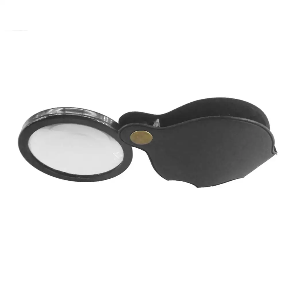 6X/8X/10X Mini Pocket Folding Magnifier Jewelry Magnifying Glass HD Eye Glass Loupe Glass Lens Portable Magnifier