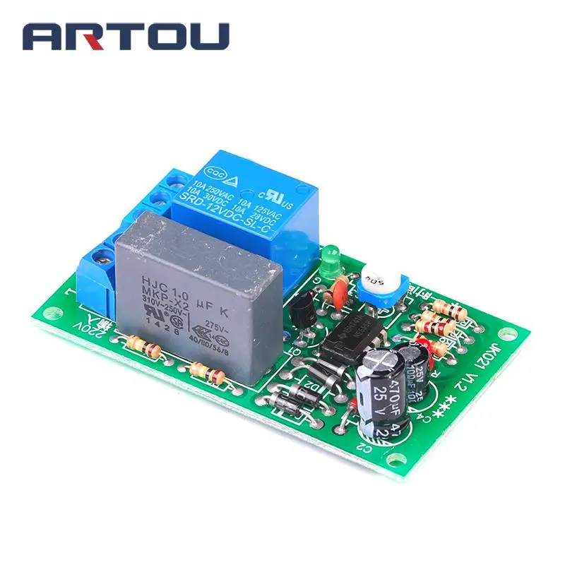 AC 220V Timer Relay Delay Switch Module Input/Output Delay Off Switch Module Adjustable Timing Turn Off Board rele temporizador