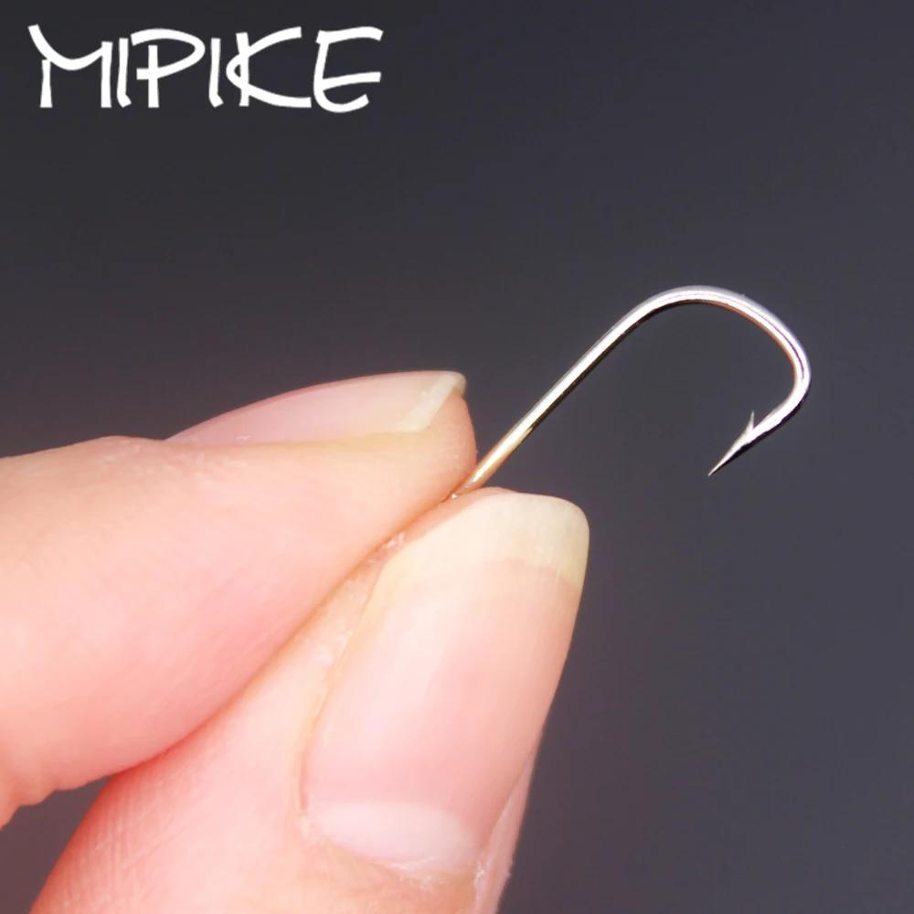 10pcs Fishing Hook SODE with eyes  Barbed Fishhook Bent Fly Fishing Tackle hook AD Sharp Ringed Carp Hook GAC