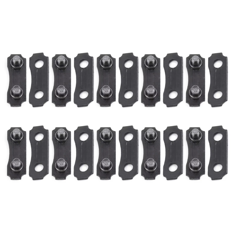 10Set 3/8 ''Rantai Link Perbaikan Preset Tali 10 X Perbaikan Kit Saw Rantai 3/8 LP