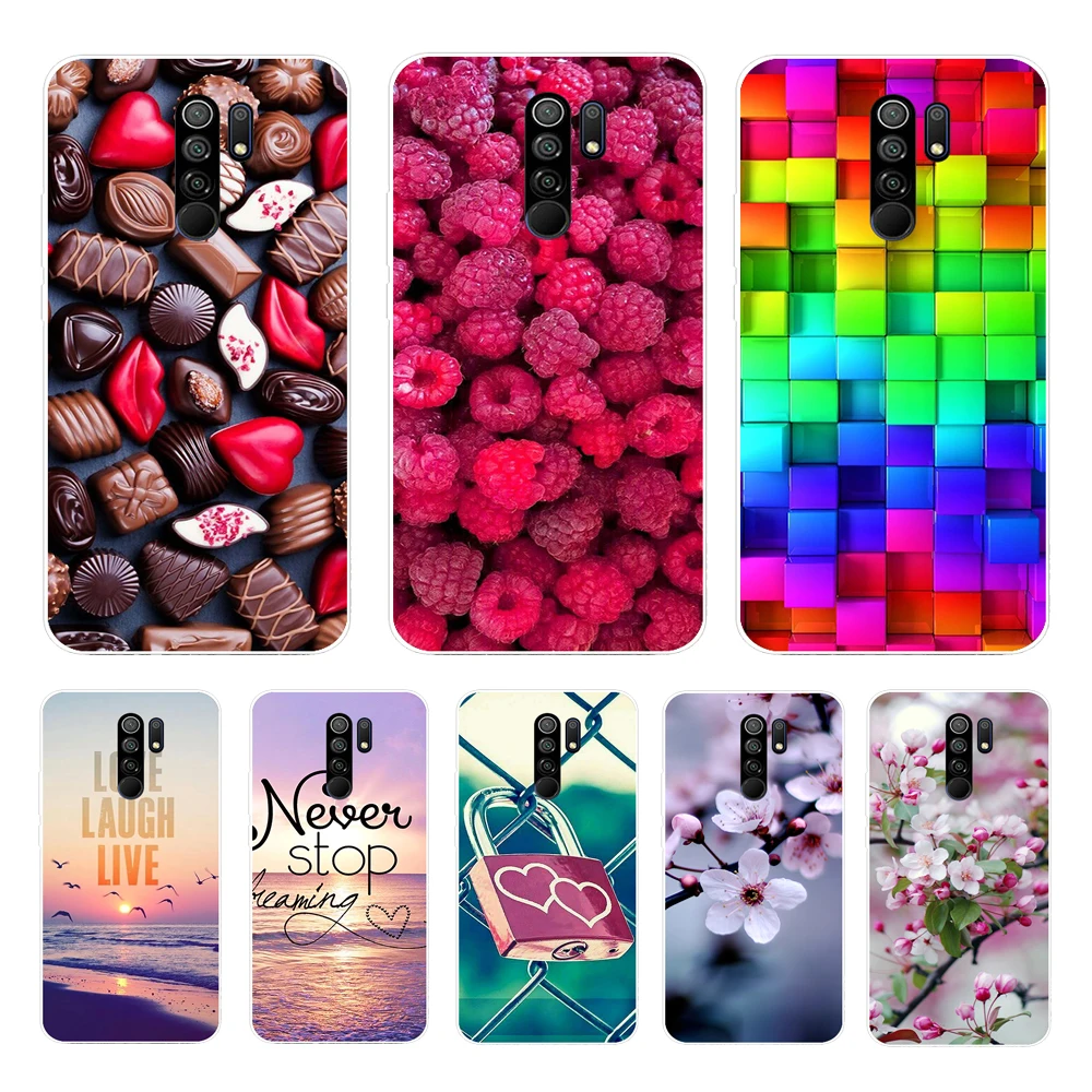 Silicone Cases For Xiaomi mi A3 case TPU soft Cute Back cases for Xiaomi Redmi 9A 9 Case A 3 for xiaomi mi 9 lite Fundas Redmi 9