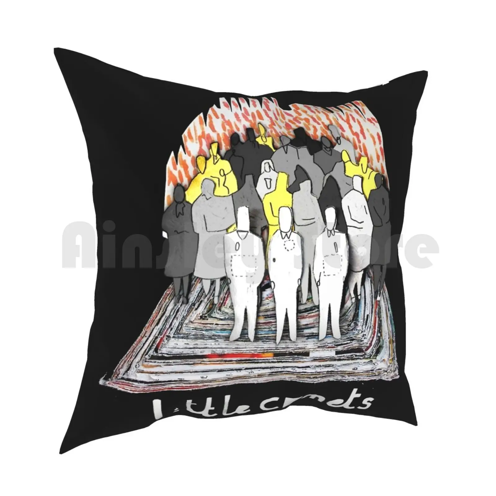 Little Comets-Album Covers Pillow Case Printed Home Soft Throw Pillow Little Comets Logo Band Album Albums Cover Sleeve