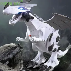 Dinosaurio eléctrico de competición educativa para niños, máquina mecánica de llamada y caminata, Tiranosaurio Rex, juguete de simulación de animales para niños, vd67