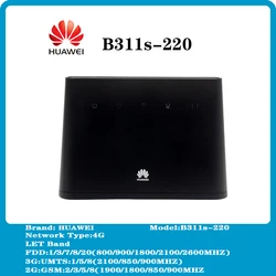 SIM kart yuvası ve Hotspot ile harici anten B311s-220 Mbps ile Huawei B311 4G mobil kablosuz yönlendirici 150