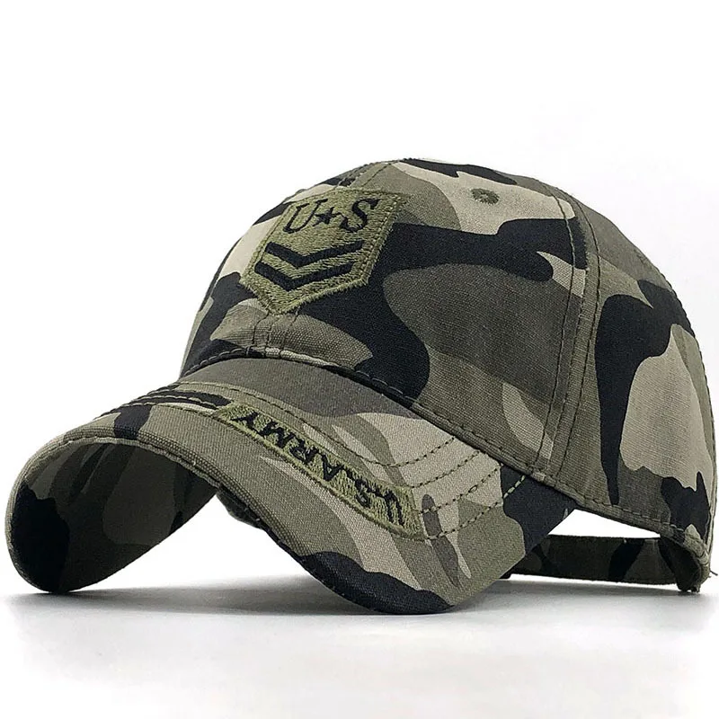 U.S New Fashion Adjustable Unisex Army Camouflage Camo Baseball Cap Casquette Hat Men Women Airsoft Tactical Hiking  Desert Hat