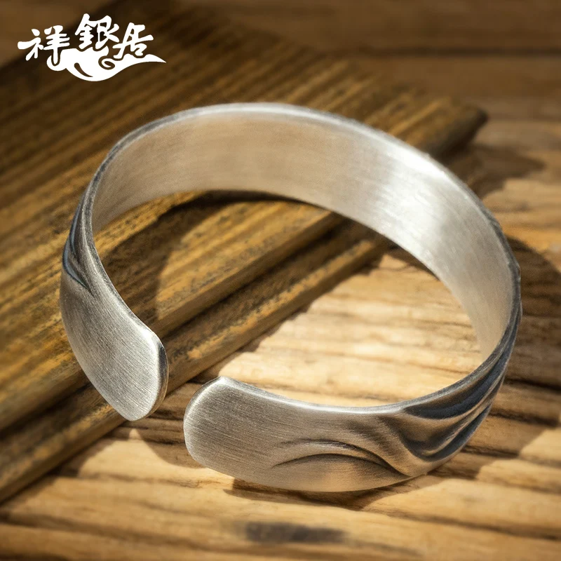 ★S999 pure silver GuanShiYin silver bracelet full silver Buddha body original handmade silver bracelet for men and women