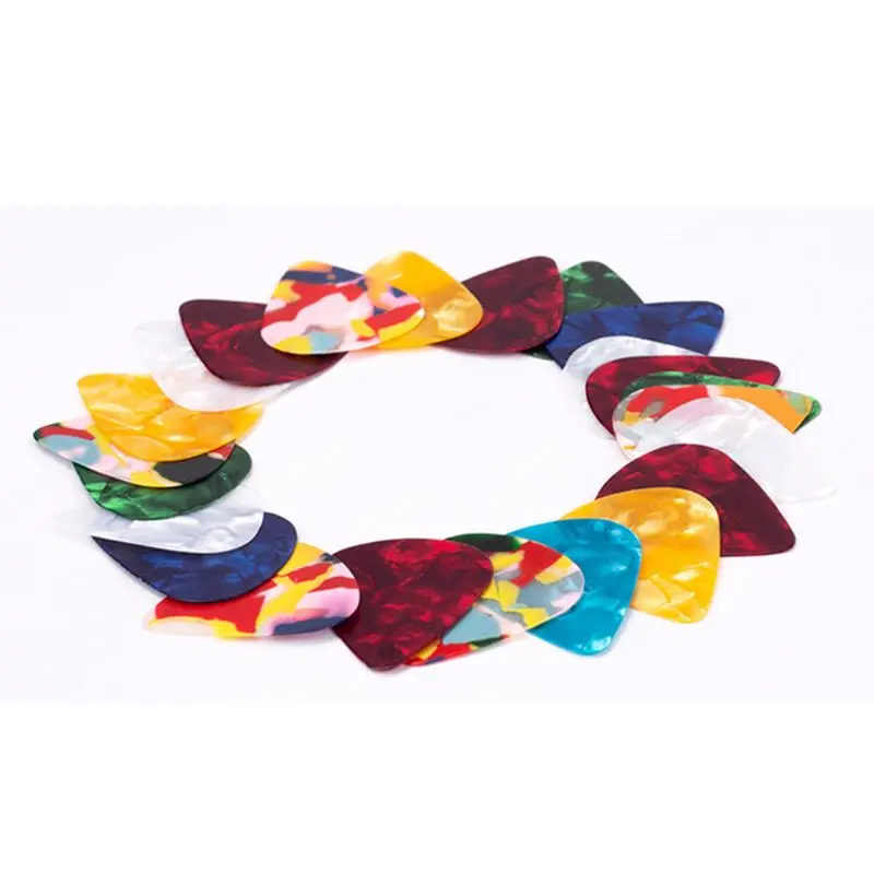 50กีตาร์ Picks 1กล่อง Acoustic Electric Bass Pic อุปกรณ์กีตาร์