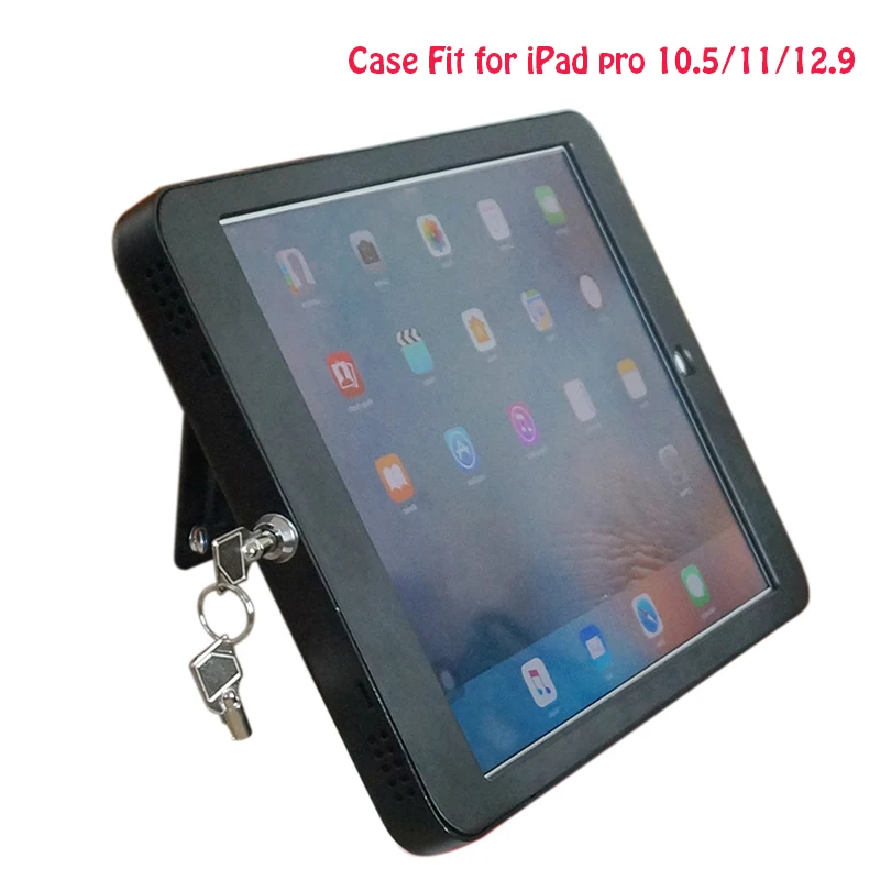 Fit for iPad pro 10.5/11/12.9 wall mount metal case for ipad stand tablet pc lock holder support full motion angle