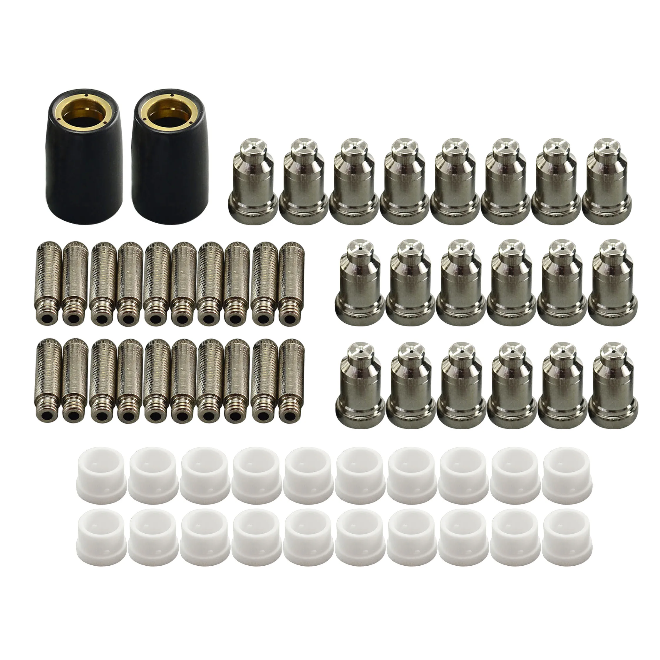 

62pcs SG-51 Plasma Cutter Cutting Consumables KIT Electrodes Nozzles/Tips 60Amp 1.2mm FIT CUT-50 CUT-60