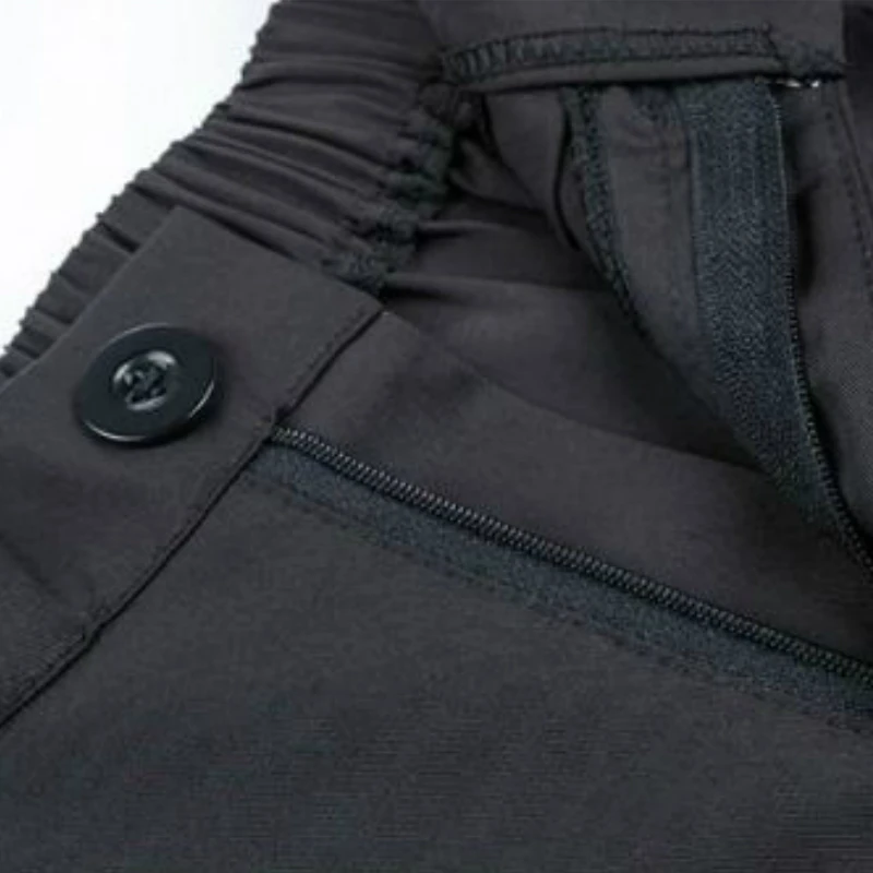 Quần Short Nữ Mùa Hè Nút Tới Đầu Gối Đen Ống Rộng Rời Drap Bọc Hàn Quốc-Phong Cách Casual Nữ Văn Phòng BF đầm Dạo Phố Thời Trang Đơn Giản