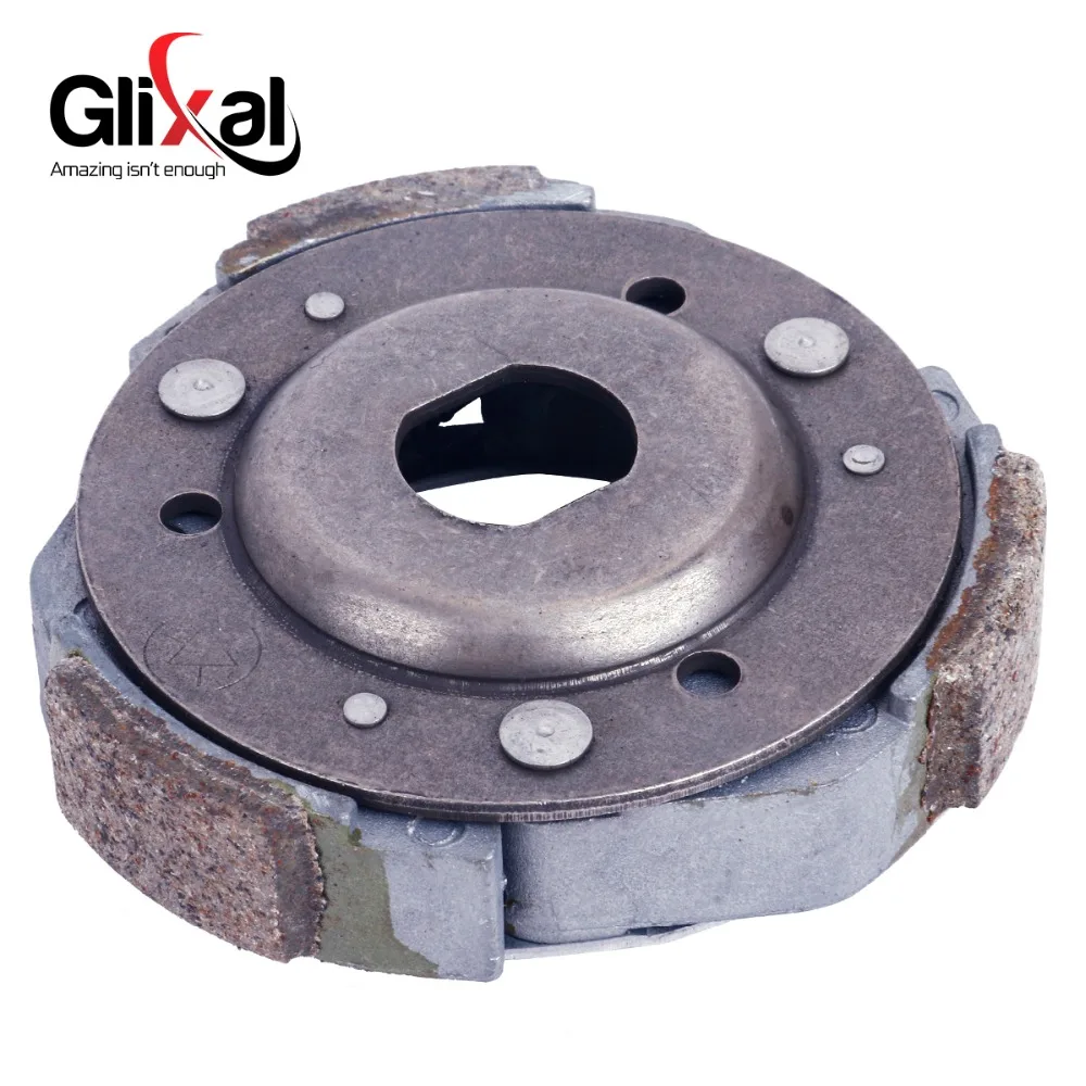 Glixal GY6 125cc 150cc Rear Clutch Shoe Plates for 152QMI 157QMJ Engine Scooter ATV Go-Kart Quads Buggy Moped