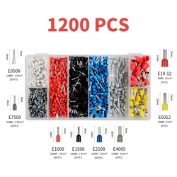 800/1200/1640/1800/1900PCS Wire Ferrules Terminals Kit Wire Assortment Insulated Set for Ferrules Connectors crimping pliers