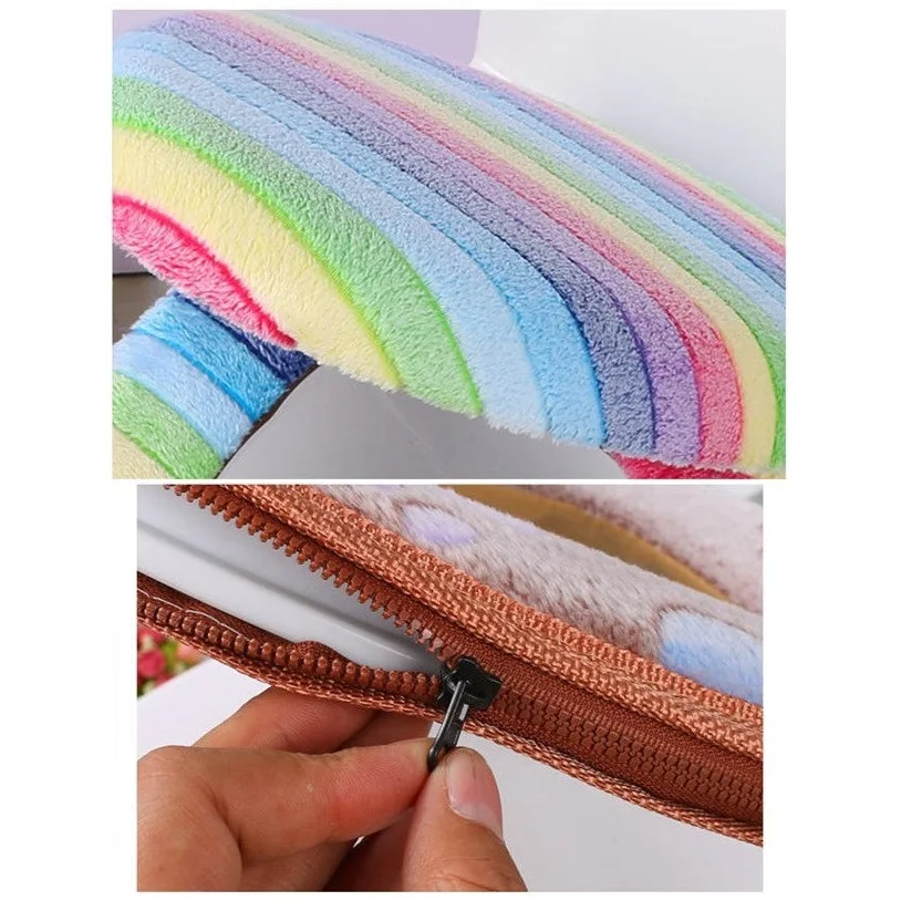 Zipper Two-piece Toilet Seat Case Kawaii Pattern Toilet Sitting Cover Warm Seat Cover For Toilet Closestool Pad Bathroom Decor
