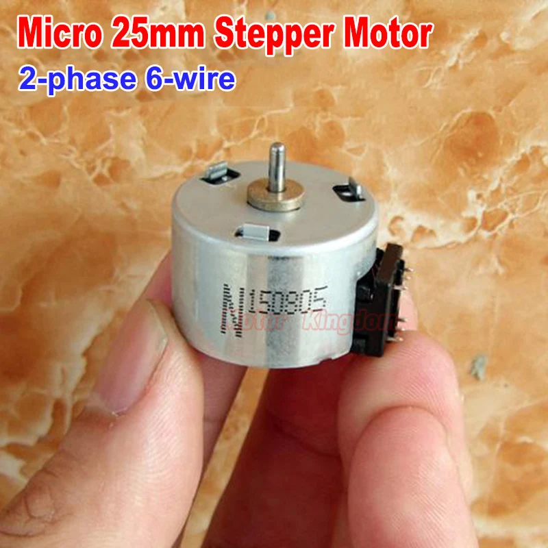 Micro Mini 25mm Stepper Motor Minebea N150805 DC 24V 2-Phase 6-Wire Strong Magnetic 18 Degree Stepping Motor