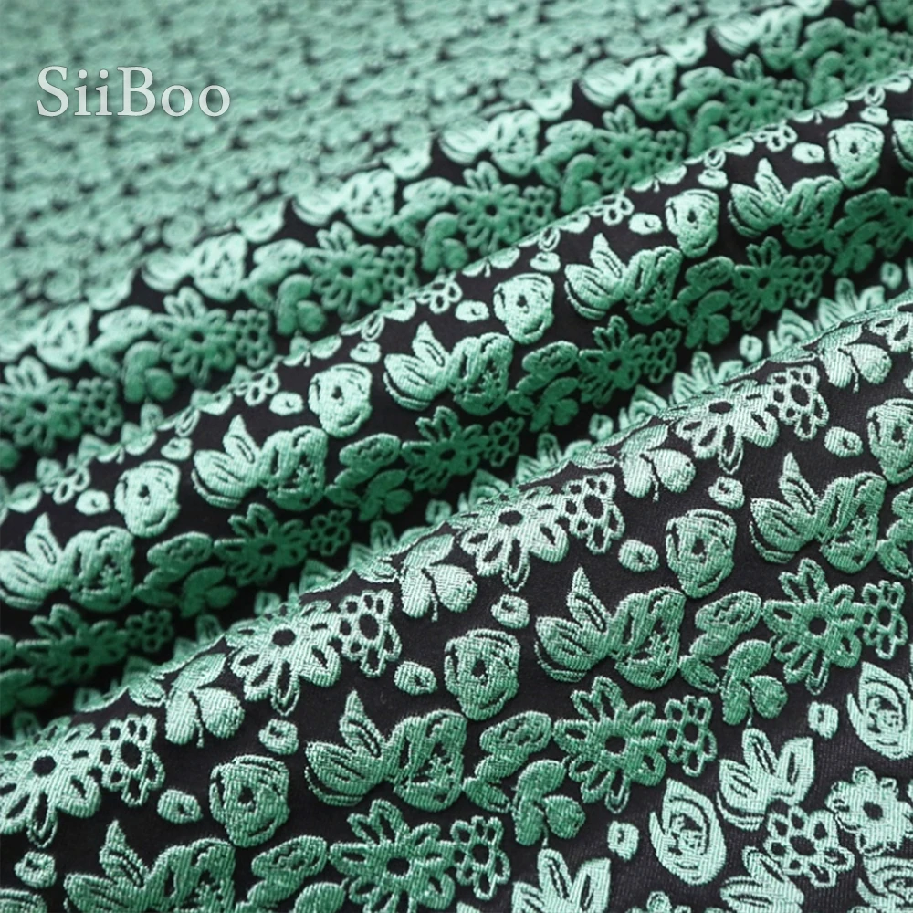 Siiboo อเมริกันแบบไดนามิก girlish Graceful Floral เส้นด้ายย้อมผ้า jacquard Tissu jacquard Femme élégante sp6205