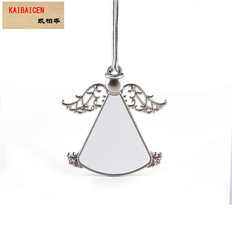 

200SETS Blank Sublimation Metal snowflake aeolian bells Christmas ornament For Heat Transfer printing decoration car pendant