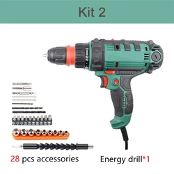 40 N.m Corded Power Drill in Electric Drills with 10mm Quick-Release Chuck,4m Cord Screwdriver Accessory,230V Torque Drill Tool