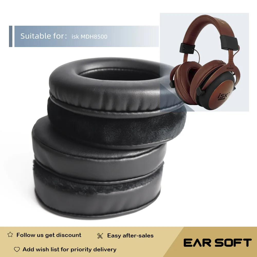 

Earsoft Replacement Ear Pads Cushions for isk MDH8500 Headphones Earphones Earmuff Case Sleeve Accessories