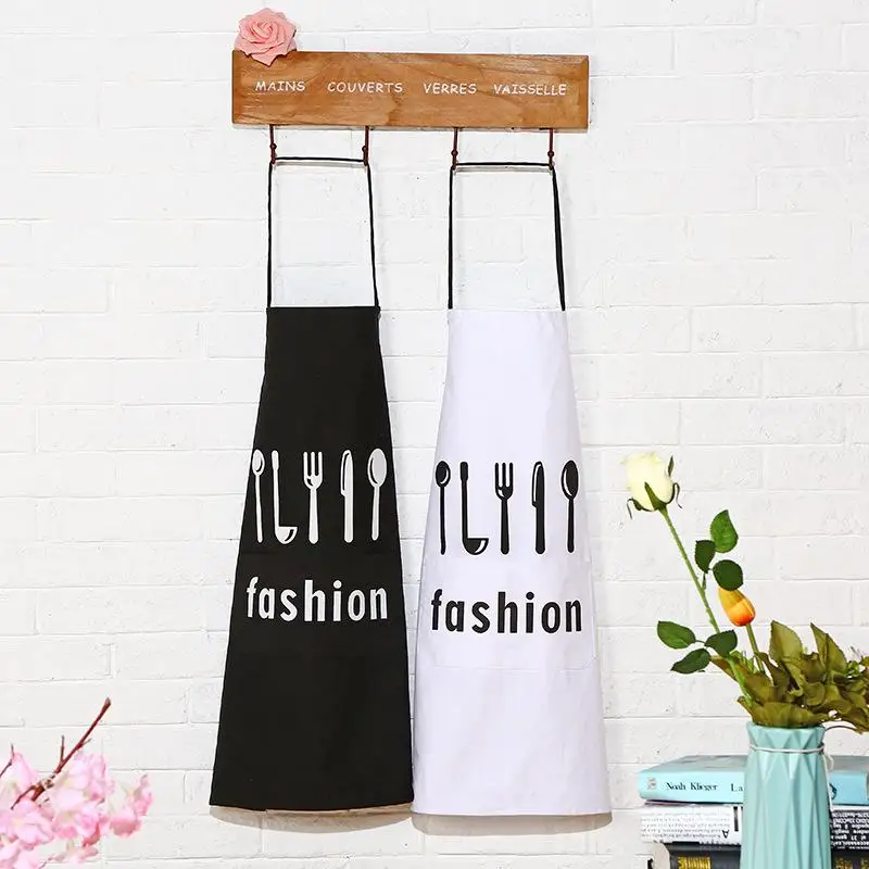 Simple Cook Apron Barista Bartender Chef Hairdressing Apron Catering Uniform Work Wear Anti-Dirty Overalls WQ141