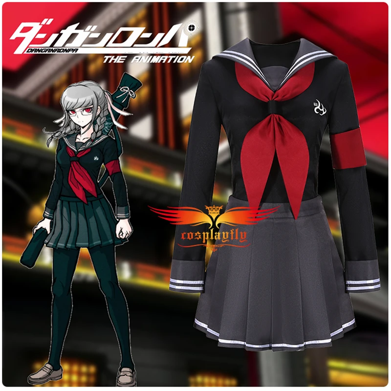 

Anime Dangan-Ronpa Danganronpa Peko Pekoyama Cosplay Costume Adult Women Outfits Sailor Suit Girl Top Skirt JK Uniform Halloween