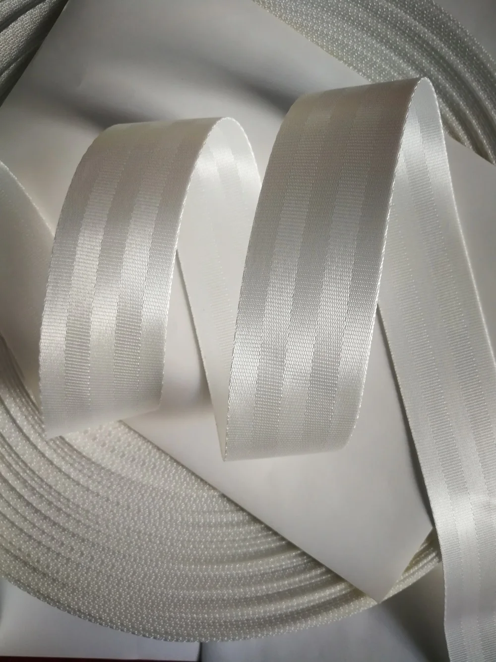 White Car Seat Belt Webbing 3-30Meters Universal Car Personalized Modification Seat Belt Webbing Car Accessories