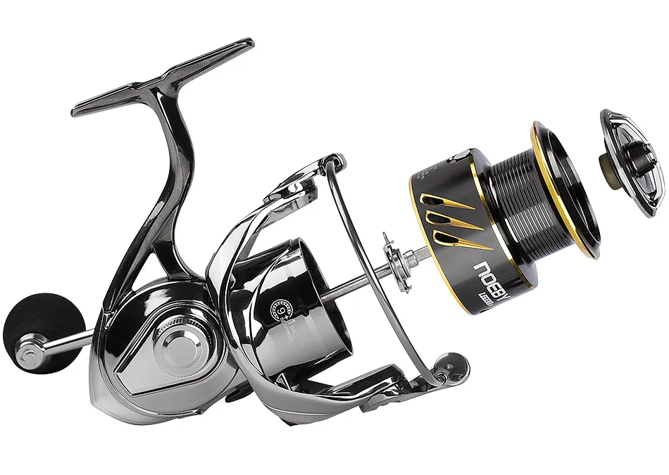 Noeby Angeln Reel Spinning 2500 3000 4000 5000 6000 Max Drag 25kg Lange Guss Spool für Karpfen Seabass Pike jigging Angeln Rollen – Detail 7
