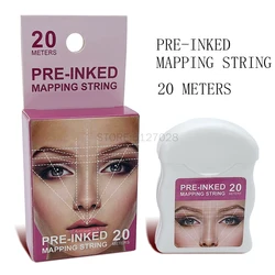 20 Meters Microblading Mapping String Pre-Inked Eyebrow Marker Thread Tattoo Brows Point White Location Line Beauty Tools