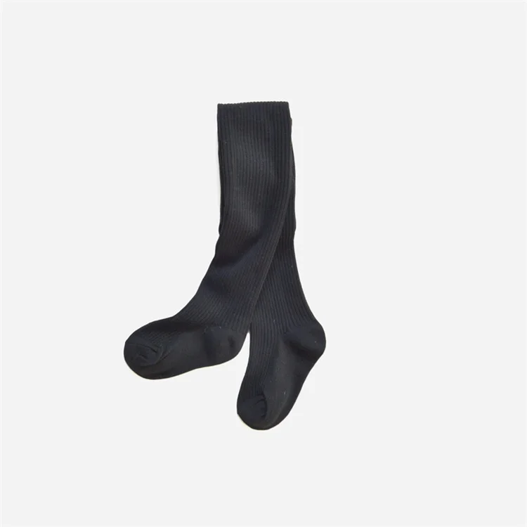 Kinder Strumpfhosen Für Mädchen Baumwolle Gestrickte kinder Mädchen Strumpfhosen Solide Weiche Baby Leggings Weiß Schwarz Engen Frühling Herbst 1-9 jahre – Detail 7