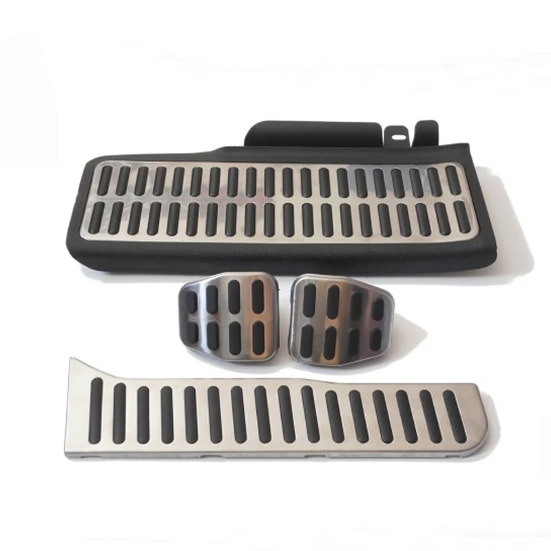 4Pcs/Set MT Foot Rest Fuel Brake Clutch Car Auto Pedals Pads for Volkswagen vw Passat B6 B7 cc for Skoda Superb Footrest Gas Pad