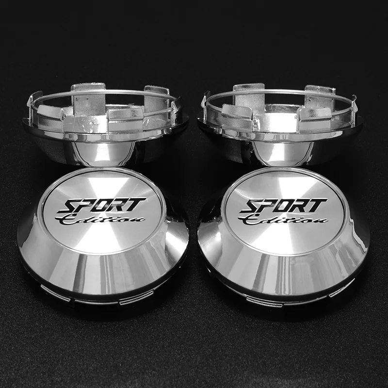 4pcs 68mm SPORT Edition Logo Car Emblem Badge Car Wheel Center Caps Auto Wheel Rim Hub Cap Cover